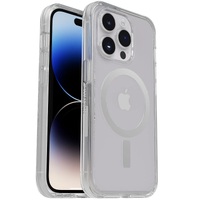 OtterBox Symmetry Clear MagSafe Apple iPhone 14 Pro Case Clear - (77-89225) Antimicrobial DROP 3X Military Standard Raised EdgesUltra-Sleek