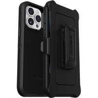 OtterBox Defender Apple iPhone 14 Pro Max Case Black - (77-88390) DROP 4X Military Standard Multi-Layer Included Holster Raised Edges Rugged