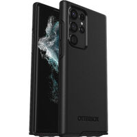 OtterBox Symmetry Samsung Galaxy S22 Ultra 5G (6.8 inch) Case Black - (77-86438) Antimicrobial DROP 3X Military Standard Raised Edges Ultra-Sleek