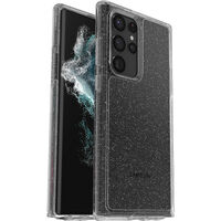 OtterBox Samsung Galaxy S22 Ultra Symmetry Series Clear Antimicrobial Case - Stardust 2.0 (77-86514), 3X Military Standard Drop Protection