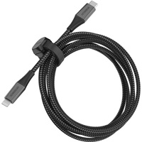 OtterBox Lightning to USB-C Fast Charge Premium Pro Cable (2M) - Black (78-80890) 3 AMPS (60W) MFi 30K Bend FlexBraided Apple iPhone iPad MacBook