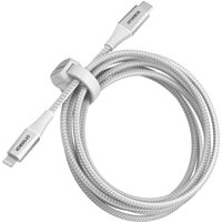 OtterBox Lightning to USB-C Fast Charge Premium Pro Cable (2M) - White (78-80891) 3 AMPS (60W) MFi 30K Bend FlexBraided Apple iPhone iPad MacBook