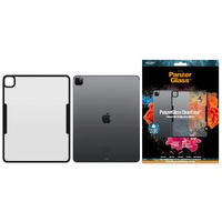 PanzerGlass Apple iPad Pro 12.9' (2018/2020/2021) ClearCase - Black Edition (0293), Tempered Anti-Aging Glass Back, Slim design, Enhance Protection