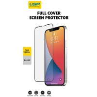 USP Apple iPhone 14   iPhone 13   iPhone 13 Pro Tempered Glass Screen Protector : Full Coverage 9H Hardness Bubble-free Anti-fingerprint