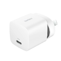 Belkin BoostCharge 25W USB-C PD 3.1 Cubic Wall Charger - White (WCA012auWH),Portable  Powerful,Apple,Samsung,MFI-Certified,CEW $2500,2 Years Warranty