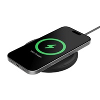 Belkin BoostCharge Wireless Charging Pad  USB-C to USB-C Cable (1.5M) - Black (WIA012fqBK), 15W, LED Indicator, Apple iPhone,Samsung.2 Years Warranty