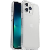 OtterBox Symmetry Clear Apple iPhone 13 Pro Max   iPhone 12 Pro Max Case Clear - (77-83505) Antimicrobial DROP 3X Military Standard Raised Edges