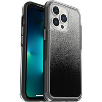 OtterBox Symmetry Clear Apple iPhone 13 Pro Case Ombre Spray (Clear Black) - (77-83492) Antimicrobial DROP 3X Military Standard Raised Edges