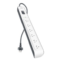 Belkin BSV603 6-Outlet 2-Meter Surge Protection StripComplete Three-line AC protection Protects Against Spikes And Fluctuations CEW $300002YR