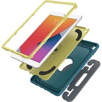 OtterBox EasyGrab Apple iPad (10.2 inch) (9th 8th 7th Gen) Case Galaxy Runner Blue (Blue Green) - (77-81187) Antimicrobial Rugged Protection