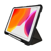 Cygnett WorkMate Evolution Apple iPad (10.2') (7th, 8th & 9th Gen) Protective Case - Black/Charcoal (CY3076CPWOR), 360° Heavy Duty Protection, Rugged