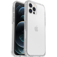 OtterBox Symmetry Clear Apple iPhone 12   iPhone 12 Pro Case Clear - (77-65422) Antimicrobial DROP 3X Military Standard Raised Edges Ultra-Sleek