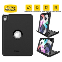 OtterBox Defender Apple iPad Air (10.9') (5th/4th Gen) Case Black - (77-65735), DROP+ 2X Military Standard,Built-in Screen Protection,Multi-Position