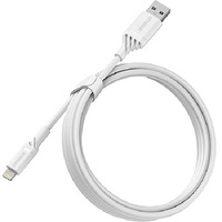 OtterBox Lightning to USB-A (2.0) Cable (2M) - White (78-52629) 3 AMPS (60W) MFi 3K Bend Flex 480Mbps Transfer Durable Apple iPhone iPad MacBook