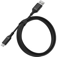 OtterBox USB-C to USB-A (2.0) Cable (2M) - Black (78-52659) 3 AMPS (60W) 3K Bend FlexSamsung GalaxyApple iPhoneiPadMacBookGoogleOPPONokia