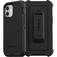 OtterBox Defender Apple iPhone 12 Mini Case Black - (77-65352) DROP 4X Military Standard Multi-Layer Included Holster Raised Edges Rugged