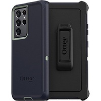 OtterBox Samsung Galaxy S21 Ultra 5G Defender Series Case - Varsity Blues (77-81254), Multi-Layer, Port & 4x Military standard drop protection