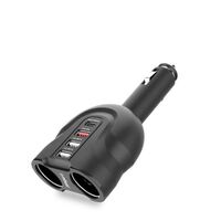 mbeat® Gorilla Power Four Port USB-C PD & QC3.0 Car Charger with Cigar Lighter Splitter