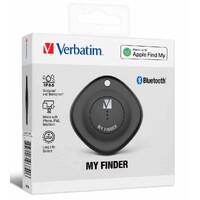 Verbatim 66929 Bluetooth Tracker My Finder Triple Pack - Black Navy Grey IP66 works with Iphone Ipad Macbook Long Life Bluetooth Apple Find My