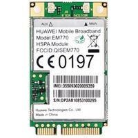 Huawei 3G Int Modem EM770 Internal mini PCI card