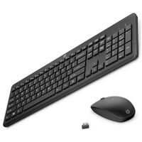 HP 235 USB Wireless Keyboard  Mouse Combo Reduced-sized  Low-Profile Quiet Keys Easy Cleaning Plug  Play for Notebook Desktop PC MAC