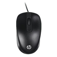 HP USB Wired USB-A Travel Mouse 1000 dpi 3xbutton Multi-OS Windows 7 8 10 11 Chrome OS Android Black 1YR WTY