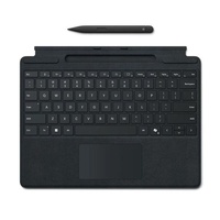 Microsoft Surface Pro 8 9 X 10 11 Business Signature Mechanical  Backlit Key Large Type cover Keyboard Black with Slim Pen