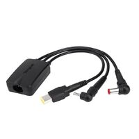 Targus 3-Way Active DC Charging Cable 3 Pin - Accommodates up to 3 different Power Tips SecureFix clips for Semi-Permanent 
