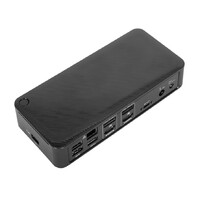 Targus Universal USB-C Dual Video 4K Docking Station with 100W Power Delivery Support 2x4K UHD 60Hz 2xHDMI2.0 2xDP USB-C 4xUSB-A GLAN Audio Combo