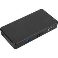 Targus USB 3.0  USB-C Dual Travel Dock Connects 2 monitors 1x HDMI 1x VGA Supports Projectors and HDTVs PCs Macs and Android Devices