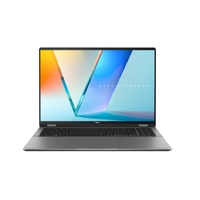 ASUS Vivobook 16 Flip INTEL CORE ULTRA 7 258V 16.0 ft 3K (2880 x 1800) OLED 16:10 aspect ratio LPDDR5X 32G [ON BD.] 1TB PCIEG4 Matte Grey Win11 Pro