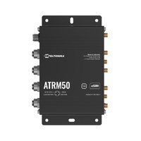 Teltonika ATRM50 5G Router for Transportation, Ultra-High Cellular Speeds, M12 CONNECTORS, DUAL SIM  eSIM, EN 45545-2 and EN 50155, PSU not included