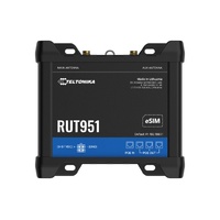 Teltonika RUT951 Industrial PoE Cellular Router, 4G LTE (Cat 4), Dual SIM,WI-FI, Automatic WAN Failover, PSU included