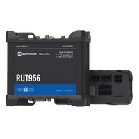 Teltonika RUT956 - dual-SIM cellular 4G LTE WAN failover with 4x Ethernet ports GPS an I O connector block - Replaces RUT955