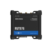 Teltonika RUT976 Redcap 5G Router, Dual-SIM, WAN Failover with 4x Ethernet Ports, Backward Compatible with 4G LTE Cat 4, 2-Year Warranty, PSU included