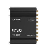 Teltonika RUTM52 Dual 5G Router, 5G dual SIM ESIM cellular, 5 Gigabit Ethernet ports, Backward compatible with 4G(LTE Cat 20)
