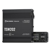 Teltonika TSW202 POE L2 Managed Switch 2 SFP ports 8 Gigabit Ethernet ports providing 30W of Power each