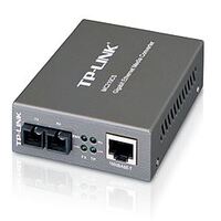 TP-Link MC210CS 1000Mbps RJ45 to 1000Mbps single-mode SC fiber Converter Full-duplex up to 15Km switching power adapter chassis TL-MC1400 rack-mou
