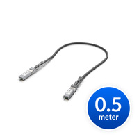 Ubiquiti SFP Direct Attach Cable UACC-DAC-SFP10-0.5M 0.5m Length 10Gbps DAC Cable 10Gbps Throughput Rate SFP to SFP Connector