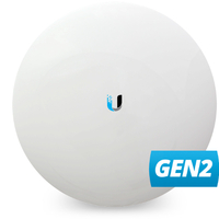 Ubiquiti airMAX NanoBeam 5AC NBE-5AC-Gen2 Compact UISP-ready 5 GHz 10 km link range 450 Mbps throughput Easy mounting