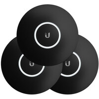 Ubiquiti UniFi Hard Cover Skin Casing nHD-cover-Black-3 3-Pack Black Design Compatiable with Access Point nanoHD U6 Lite and U6.