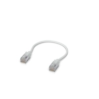 Ubiquiti UniFi Premium Patch Cable,0.15M, Single-Pack, White, Ultra-Thin Braided Patch Cable, Designed Optimized 10GbE Networking