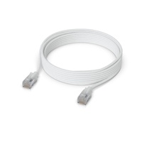 Ubiquiti UniFi Premium Patch Cable, 8M, White, Ultra-thin Braided Patch Cable, Designed And Optimized For 10 GbE Networking.
