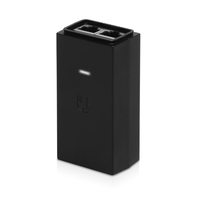 Ubiquiti PoE Adapter POE-24-12W-G  24VDC 12W Gigabit Ethernet ESD protection  LED Surge and Clamping Protection Black