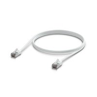 Ubiquiti UniFi Premium Patch Cable Outdoor, 1M, White, Ultra-thin, Rugged, Shielded Patch, Designed Optimized, For 10 GbE networking, 2Yr Warr