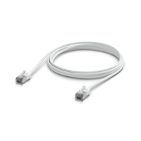 Ubiquiti UniFi Premium Patch Cable Outdoor, 2M, White, Ultra-thin, Rugged, Shielded Patch, Designed Optimized, For 10 GbE networking, 2Yr Warr