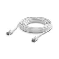 Ubiquiti UniFi Premium Patch Cable Outdoor, 8M, White,  Ultra-thin, Rugged, Shielded Patch, Designed Optimized, For 10 GbE networking