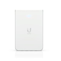 Ubiquiti UniFi Wi-Fi 6 In-Wall Wall-mounted Access Point with a built-in PoE switch.