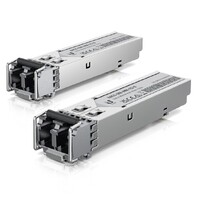 Ubiquiti UFiber SFP Multi-Mode Fiber Module UACC-OM-MM-1G-D-2 2-Pack 1.25 Gbps throughput 1.25 Gbps throughput Supports connections up to 550 m