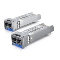 Ubiquiti UFiber UACC-OM-SM-10G-D-2 SFP Single-Mode Fiber Module 10 Gbps 10km Distance 2 Pack